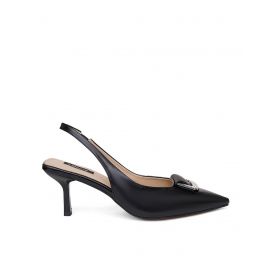 SHERRIF, Women Slingback Stiletoes with Metal Accent