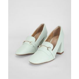 ALLEN SOLLY, Women Round-Toe Pumps woth Metal Accent