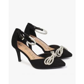 FIONI BY PAYLESS, Embellished Ankle-Strap Stilettos