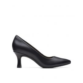 CLARKS, Women Stacked Sandals with Patent Leather Upper