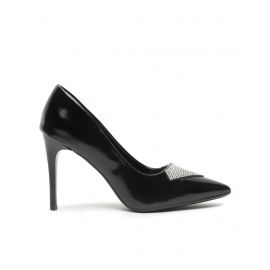 FLAT N HEELS, Women Embellished Pointed-Toe Pumps