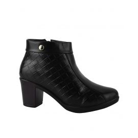 SELFIEE,Women Ankle-Length Boots with Zip Closure