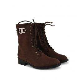 SHUZ TOUCH, Ankle-Length Lace-Up Boots