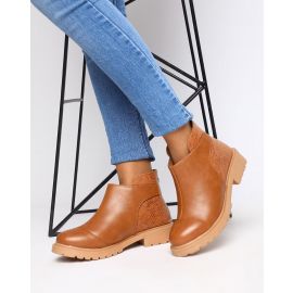 MARC LOIRE, Reptilian Pattern Ankle-Length Boots