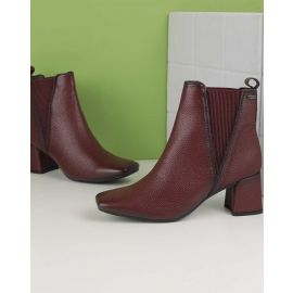 MOCHI,Women Square-Toe Ankle-Length Chelsea Boots