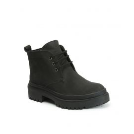 ELLE,Women Ankle-Length Lace-Up Boots