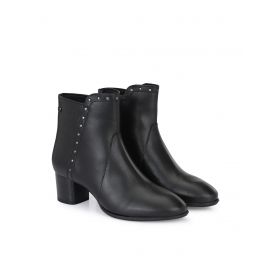 DELIZE,Ankle-Length Boots with Side Zipper
