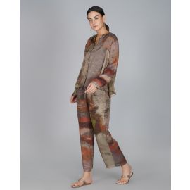 YAVI, Printed Straight Fit Pants