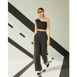 THE DAPPER LADY, High-Rise Pants Insert Pockets