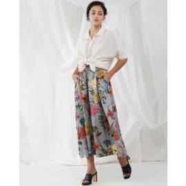 YAVI, Floral Print Skirt