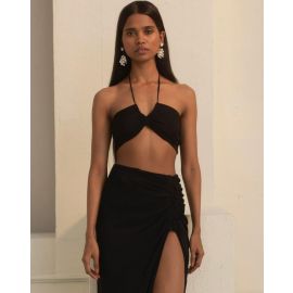 BOUJI, Straight Skirt With Front Slit