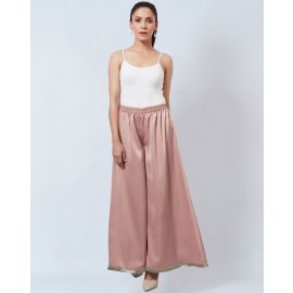 FIRST RESORT RAMOLA BACHCHAN, High-Rise Palazzos With Lace Hemline
