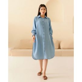 DENIM BLUE WHITNEY DRESS