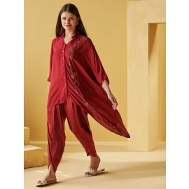 CHERRY RED ACE TUNIC