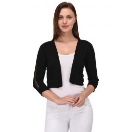 ESPRESSO Women 3/4th Sleeve Open Shrug