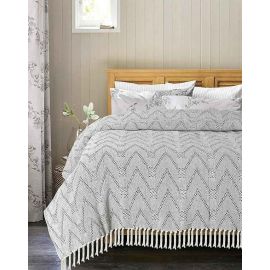 Sashaa World Zig Zag Super Soft & Breathable Cotton Throw Blanket | Throw Blanket for Living Room, Bed, Sofa & Chiar | Grey/Black Throw Blanket | 80 x 60 inch